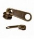 YKK 5 CARROS METALICA TIRADOR LARGO