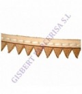 VIRA CUERO NATURAL COSIDA 13X3.5 M.2079