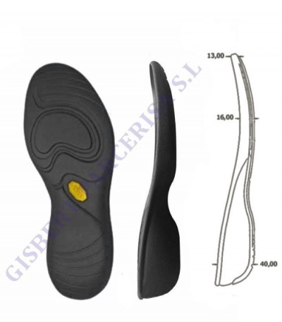 VIBRAM PISO CALZ SRA SHELL 35 AL 41 R887